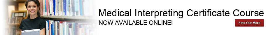Medical Interpreting Certificate Course banner